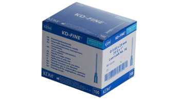 Injekční jehla KD-Fine 100 ks 23G 0,6 x 25 - modrá