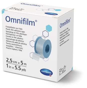 Omnifilm náplast porézní fólie 2,5cm x 5m 1ks - 1