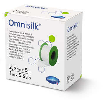 Omnisilk náplast bílé hedvábí 2,5cm x 9,2m 1ks - 1