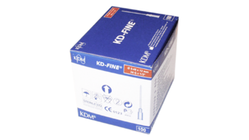 Injekční jehla KD-Fine 1/2 100 ks 26G 0,45 x 12 - hnědá