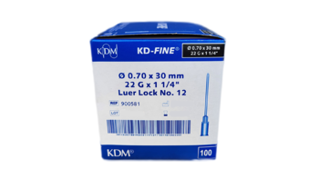 Injekční jehla KD-Fine 1 1/4&quot; 100 ks 22G 0,7 x 30 - černá  - 1