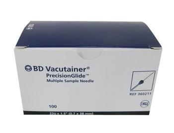 Jehla BD VACUTAINER černá 22G 0,7x38 mm 100 ks - 2