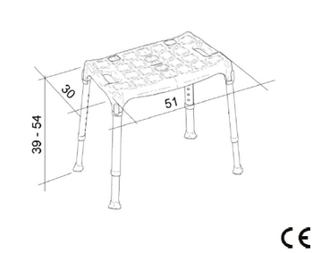 Sedačka do sprchy KING SS1  - 6